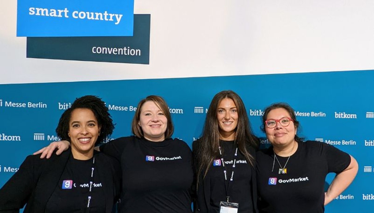 Ein Teil des Govmarket-Teams war dieses Jahr bei der Smart Country Convention dabei.