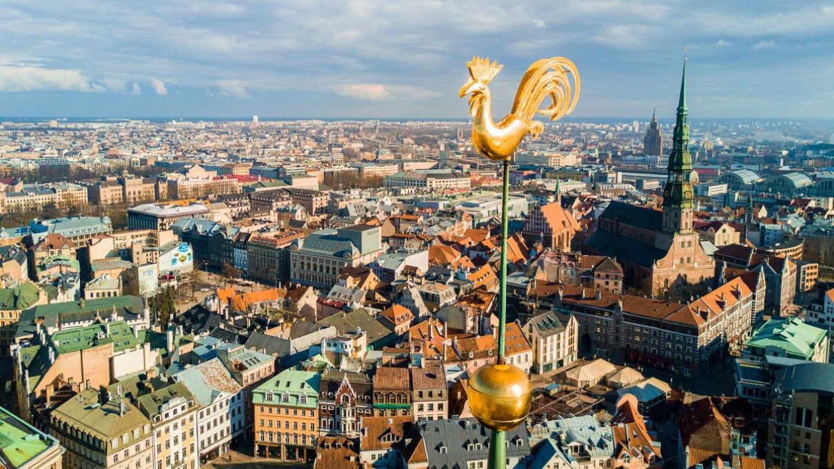 Aerial view of Riga