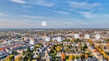 Aerial view of Troisdorf