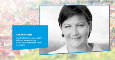Interview mit Corinna Krezer, Geschäftsführerin und Leiterin Öffentliche Verwaltung und Gesundheitswesen in Deutschland, Österreich und der Schweiz bei Accenture